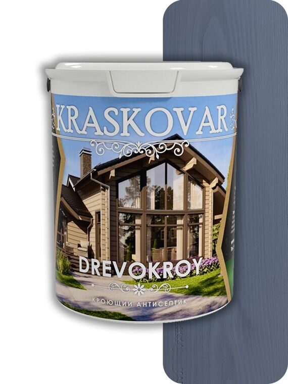 Антисептик кроющий Kraskovar Drevokroy 5014 (0.9 л)