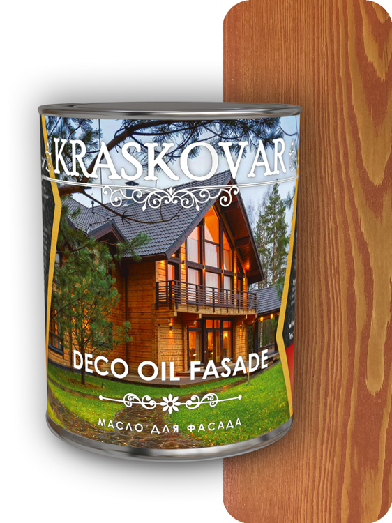 Масло для фасада Kraskovar Deco Oil Fasade Махагон (0.75 л)