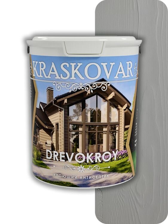 Антисептик кроющий Kraskovar Drevokroy 7001 (0.9 л)