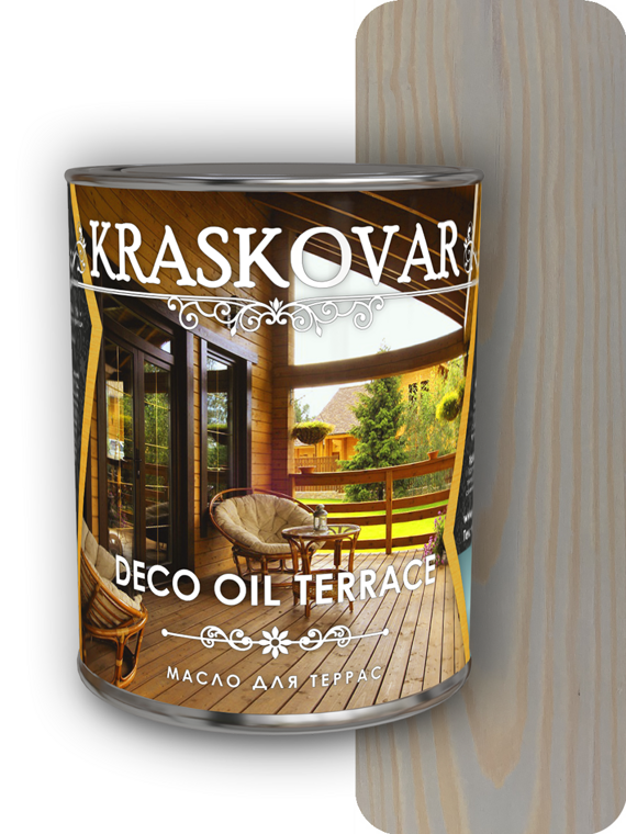 Масло для террас Kraskovar Deco Oil Terrace Айсберг (0.75 л)