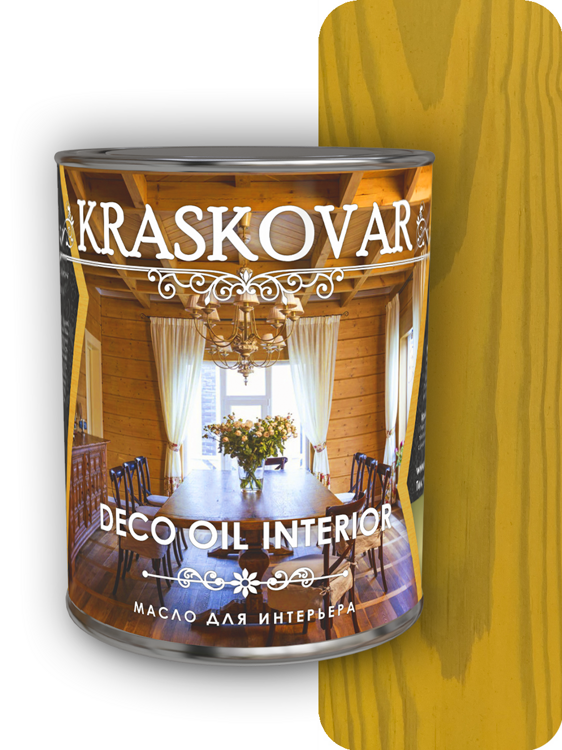 Масло для интерьера Kraskovar Deco Oil Interior Сочная дыня (0.75 л)