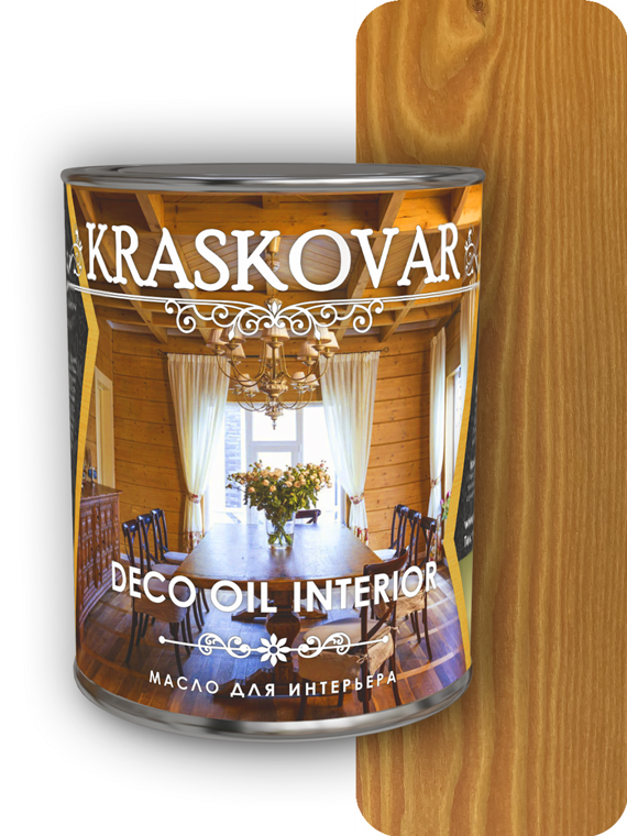 Масло для интерьера Kraskovar Deco Oil Interior Осенний клен (150 мл)