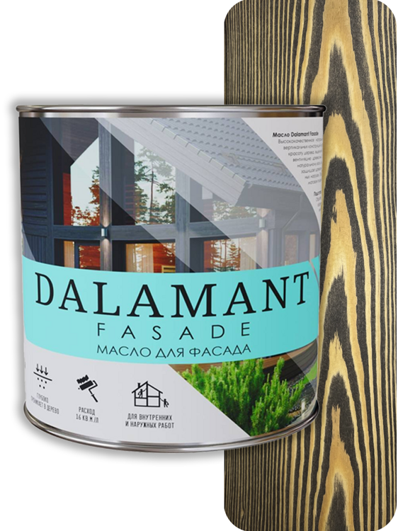 Масло для фасада Dalamant Fasade Эбен (2 л)